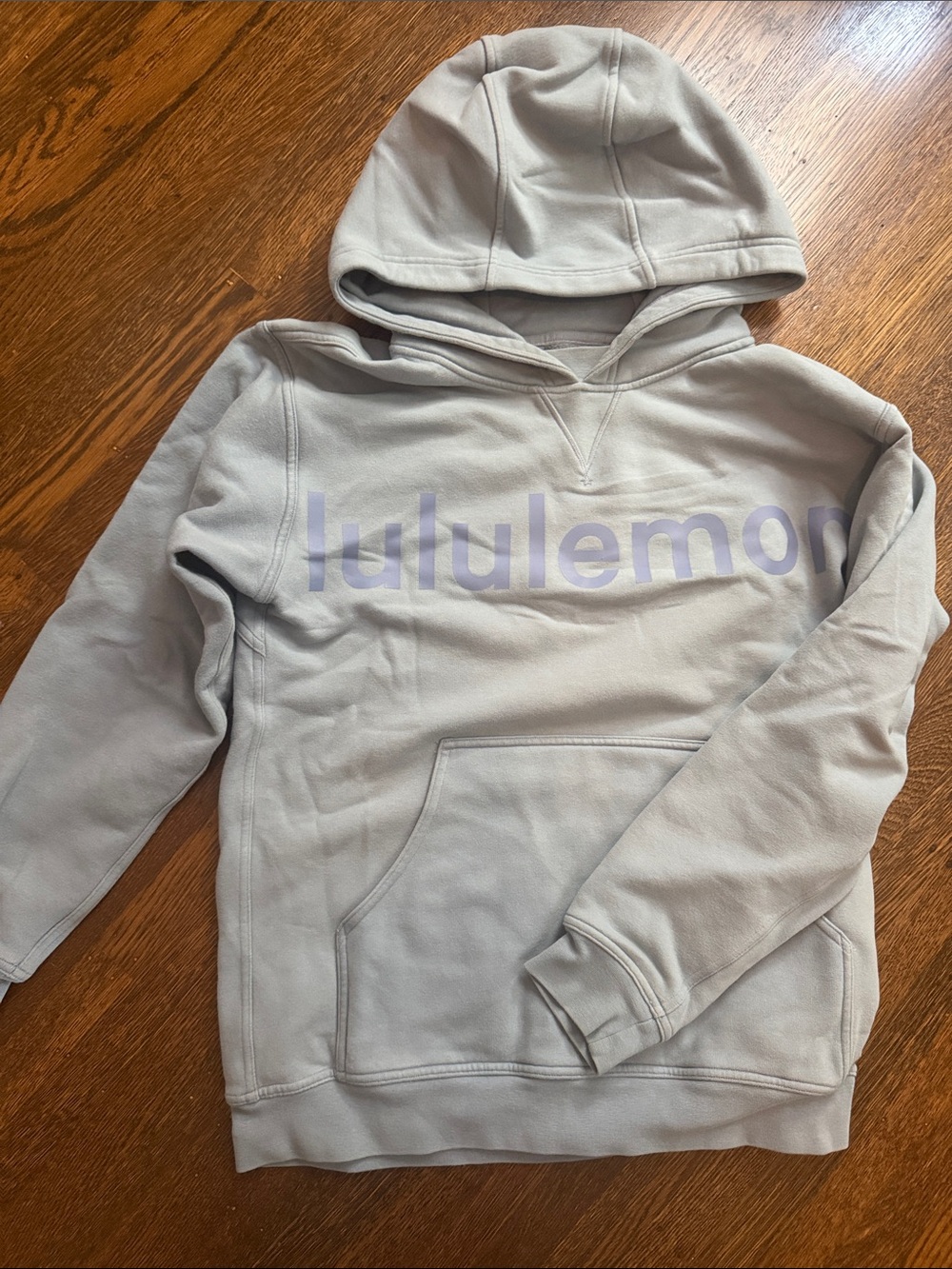 lululemon athletica word mark  Light blue Hoodie sz 6